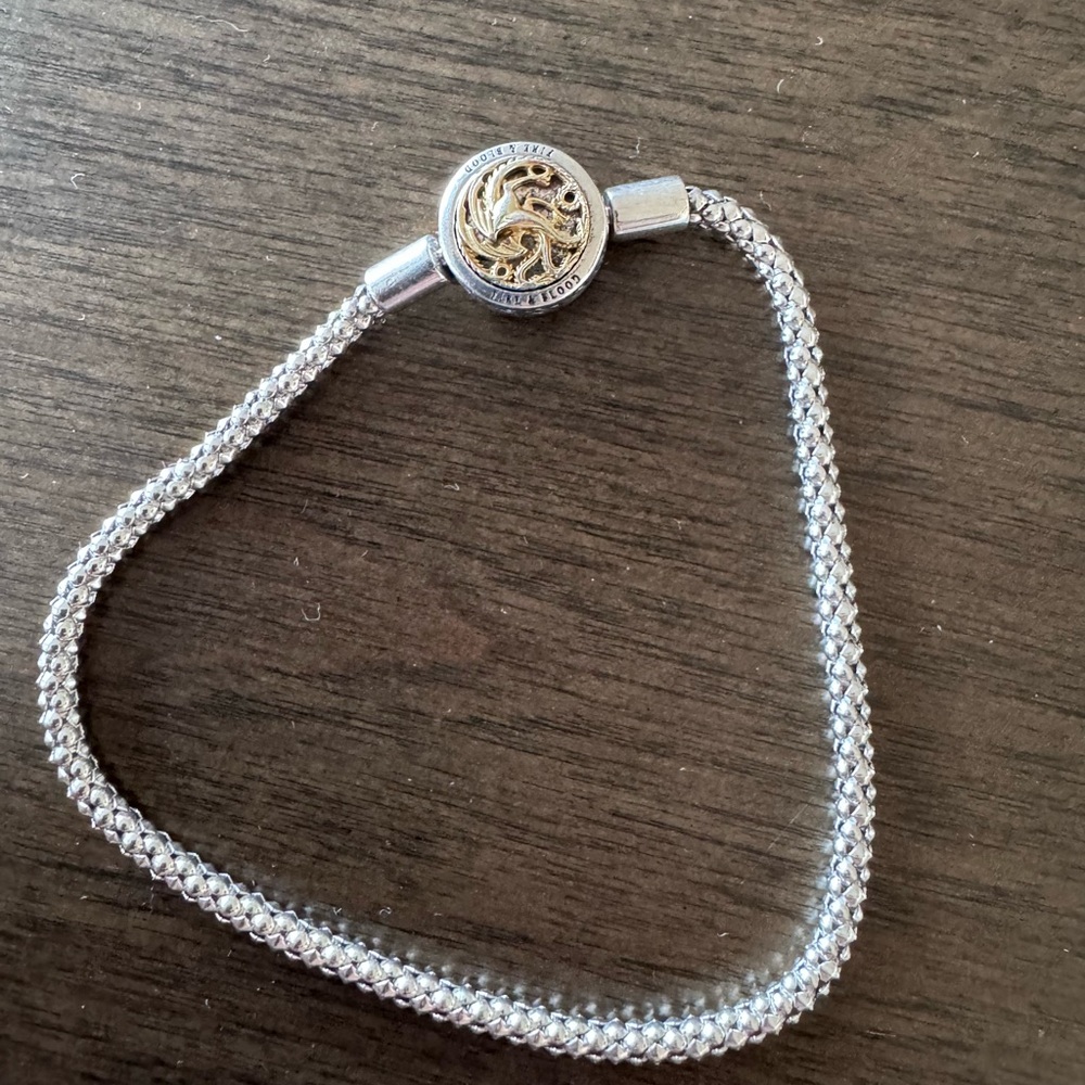 Pandora Two Toned Game of Throne Charm Bracelet
